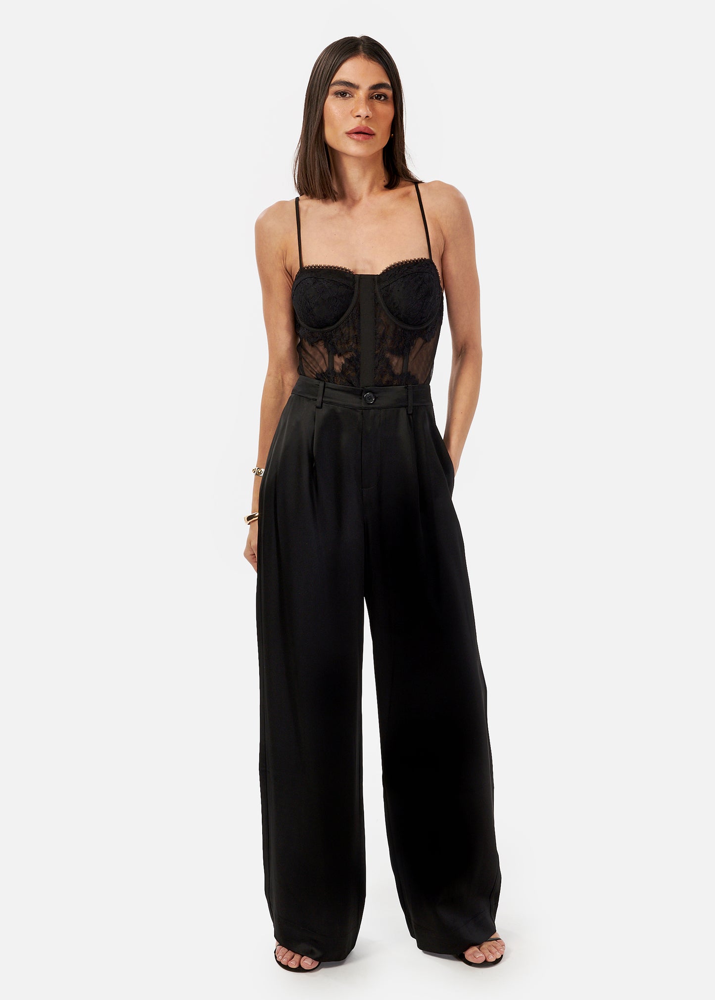 CAMI NYC Riona Bodysuit - Black