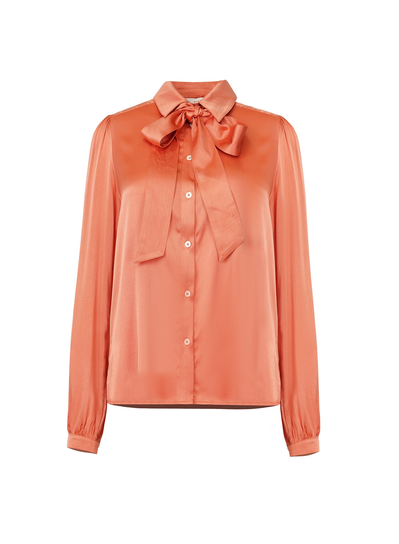 LA FUORI Satin shirt - Peach