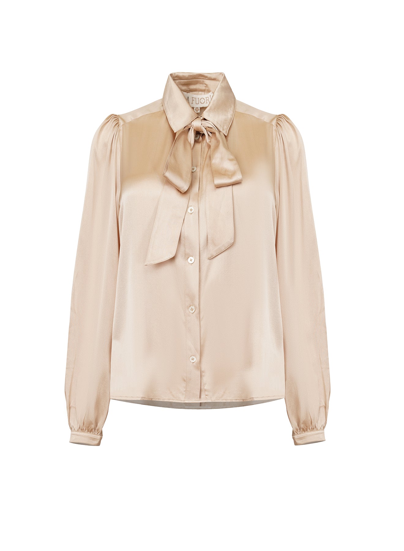 LA FUORI Satin shirt - Champagne