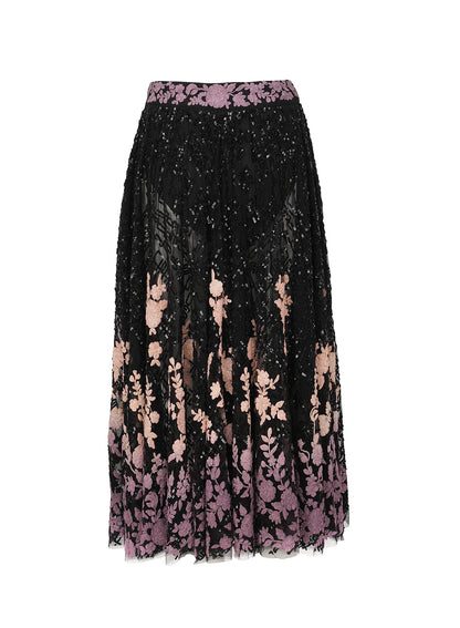 LA FUORI Gwen ombre midi skirt