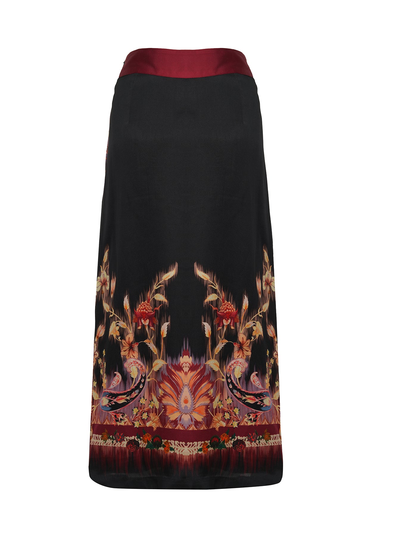 LA FUORI Dusty trail midi skirt