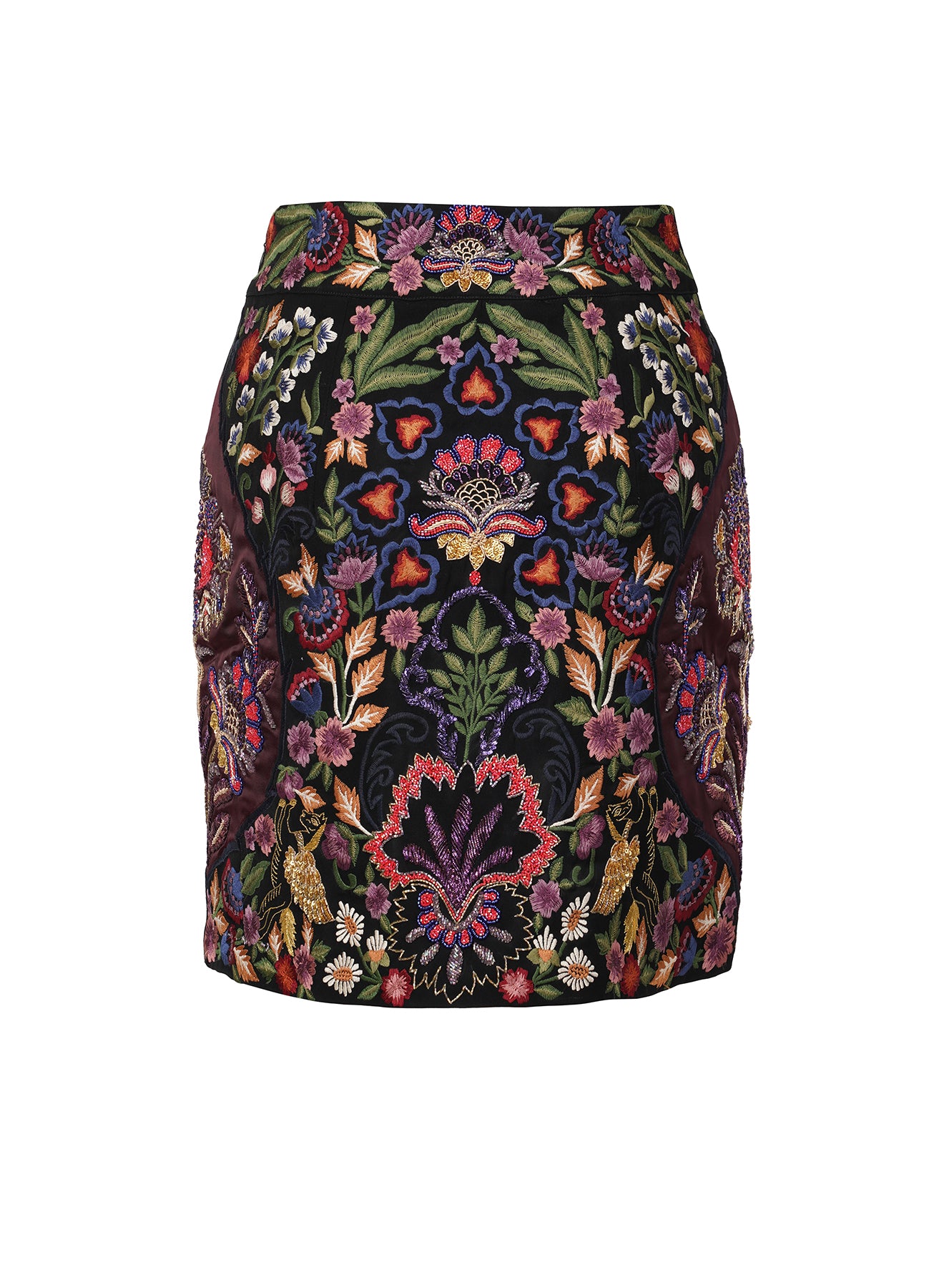 LA FUORI Clio Embroidered mini skirt - Black