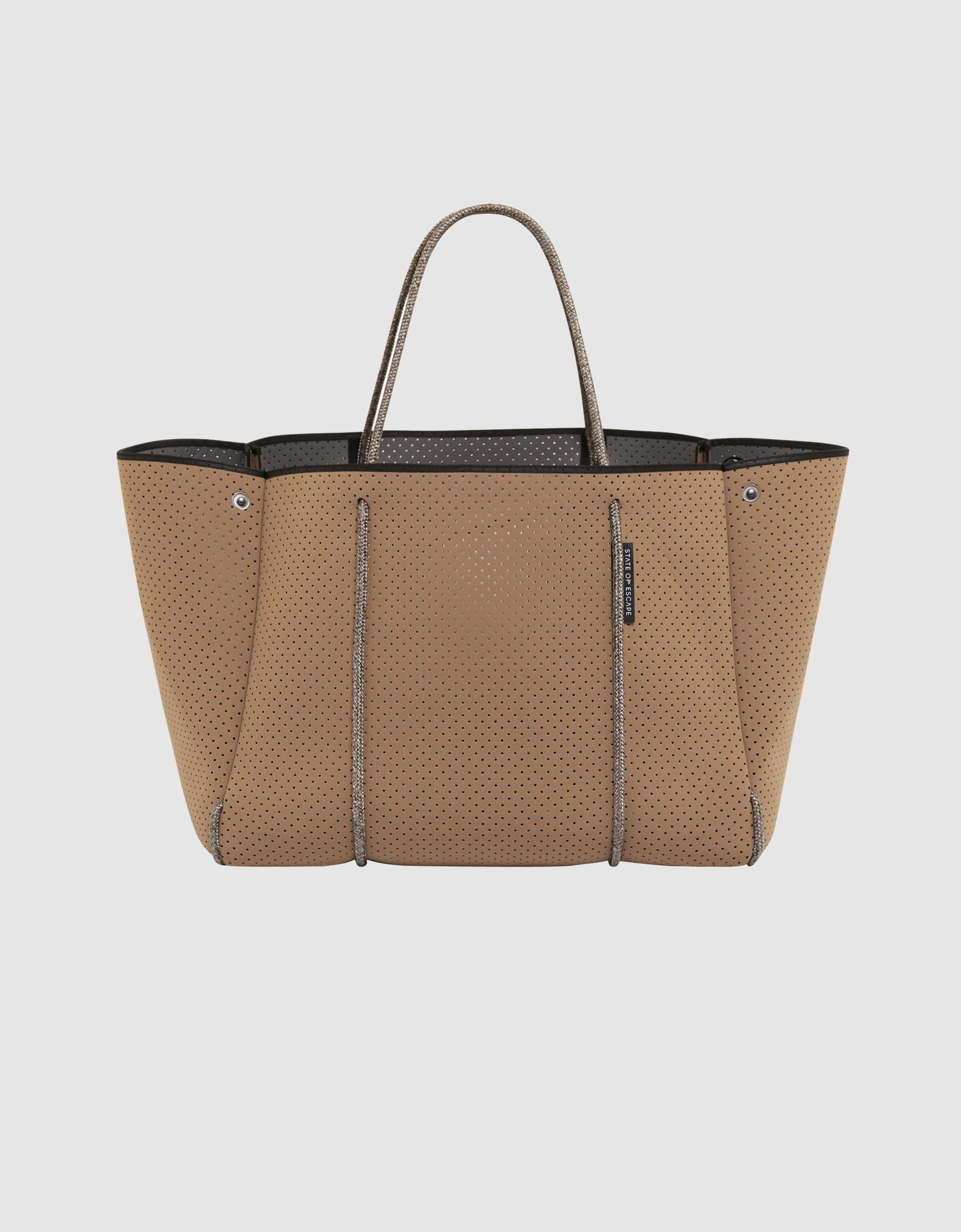 STATE OF ESCAPE Escape tote - Caramel/Steel (dual tone)