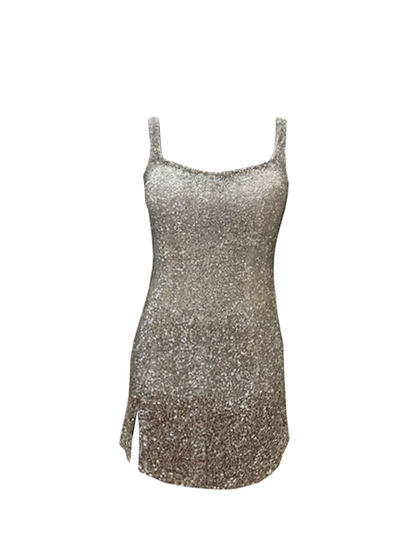 LA FUORI Gradient Sequin dress - Beige