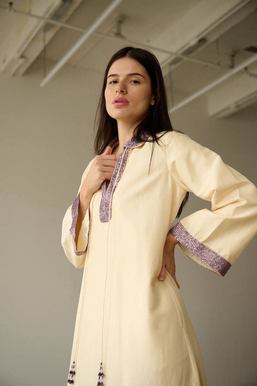 LA FUORI Ramees embellished kaftan