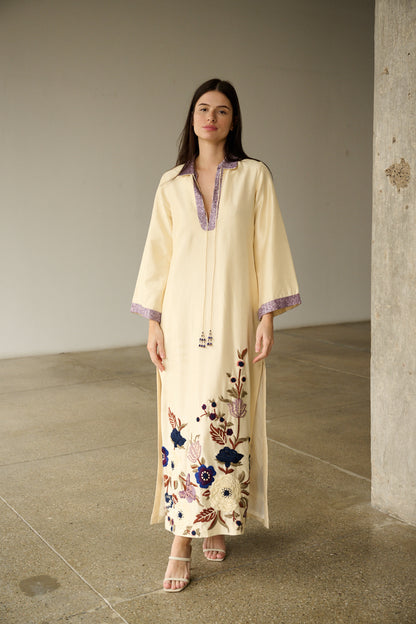 LA FUORI Ramees embellished kaftan