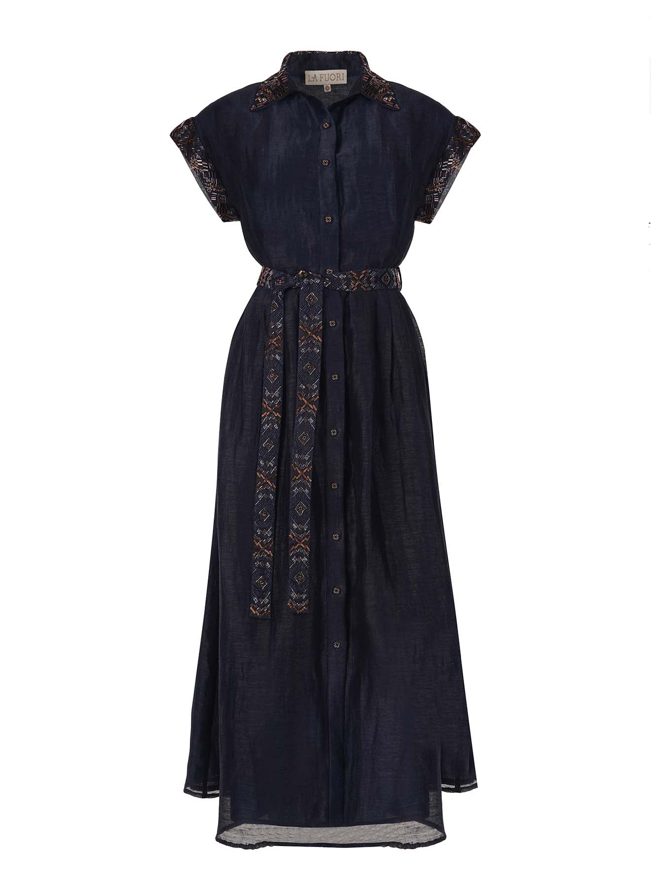 LA FUORI Shirt dress - Dark navy