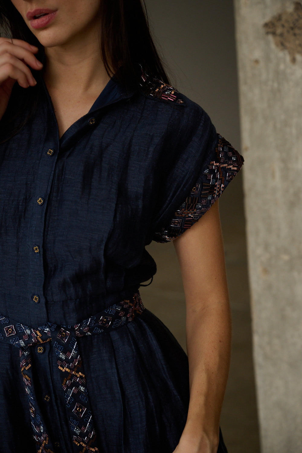 LA FUORI Shirt dress - Dark navy