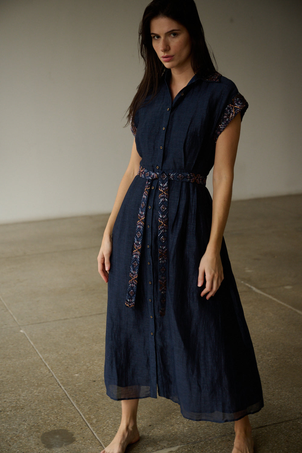 LA FUORI Shirt dress - Dark navy