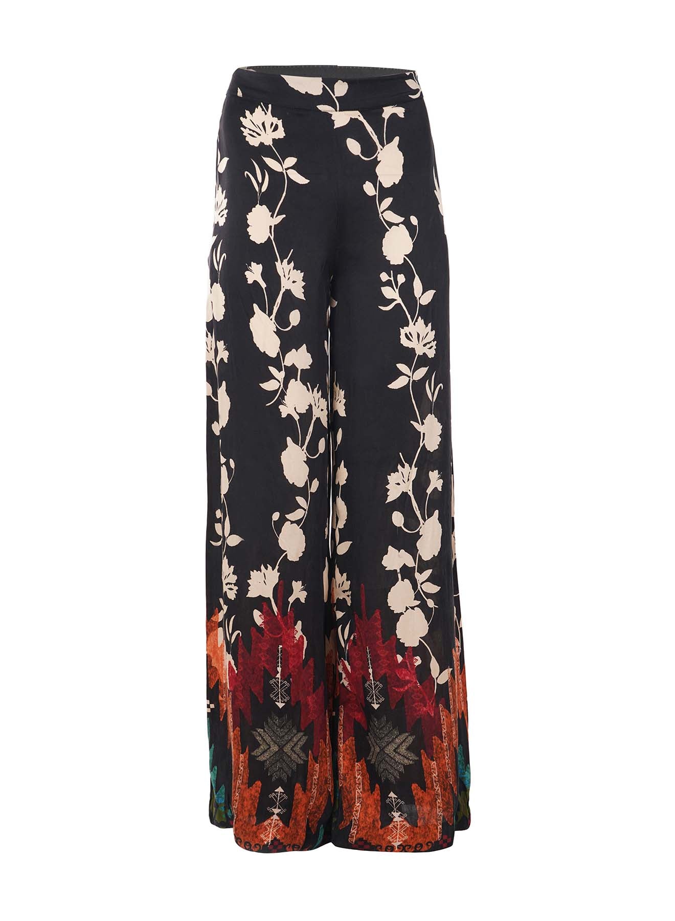 LA FUORI Dari Printed silk pant