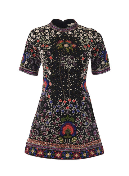 LA FUORI Noir garden dress - Black