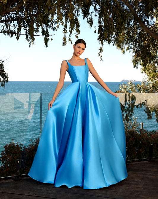 NICOLETTA Miley Gown - Cerulean