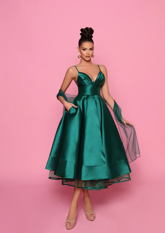 NICOLETTA Daniela Gown - Emerald Green