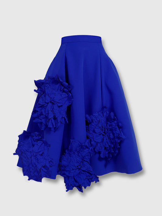 RAQUEL OROZCO Marcia Skirt - Blue