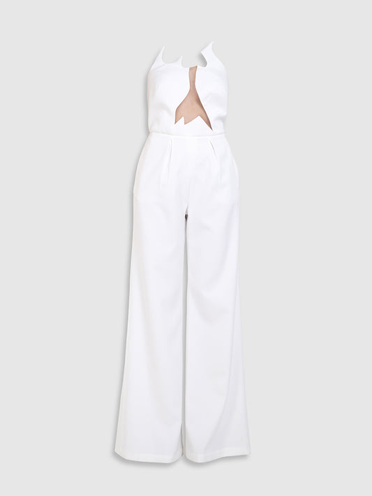 RAQUEL OROZCO Nuria Jumpsuit - White