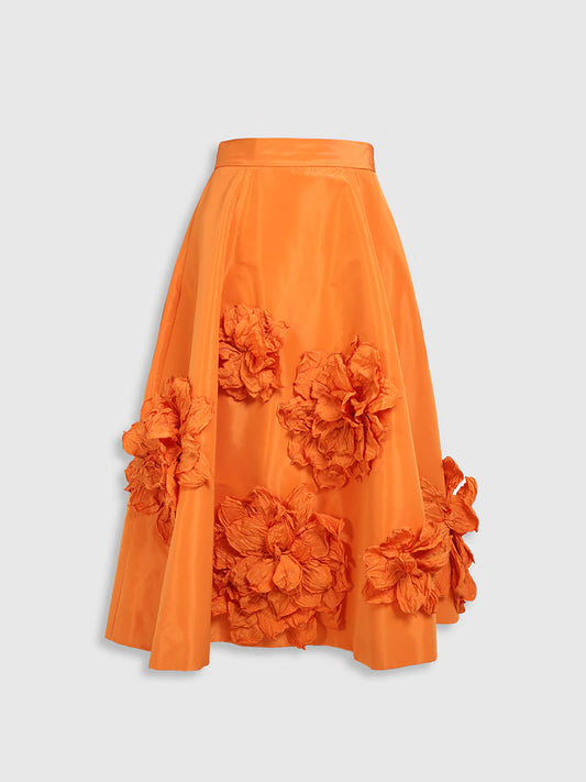 RAQUEL OROZCO Wendy Skirt - Orange