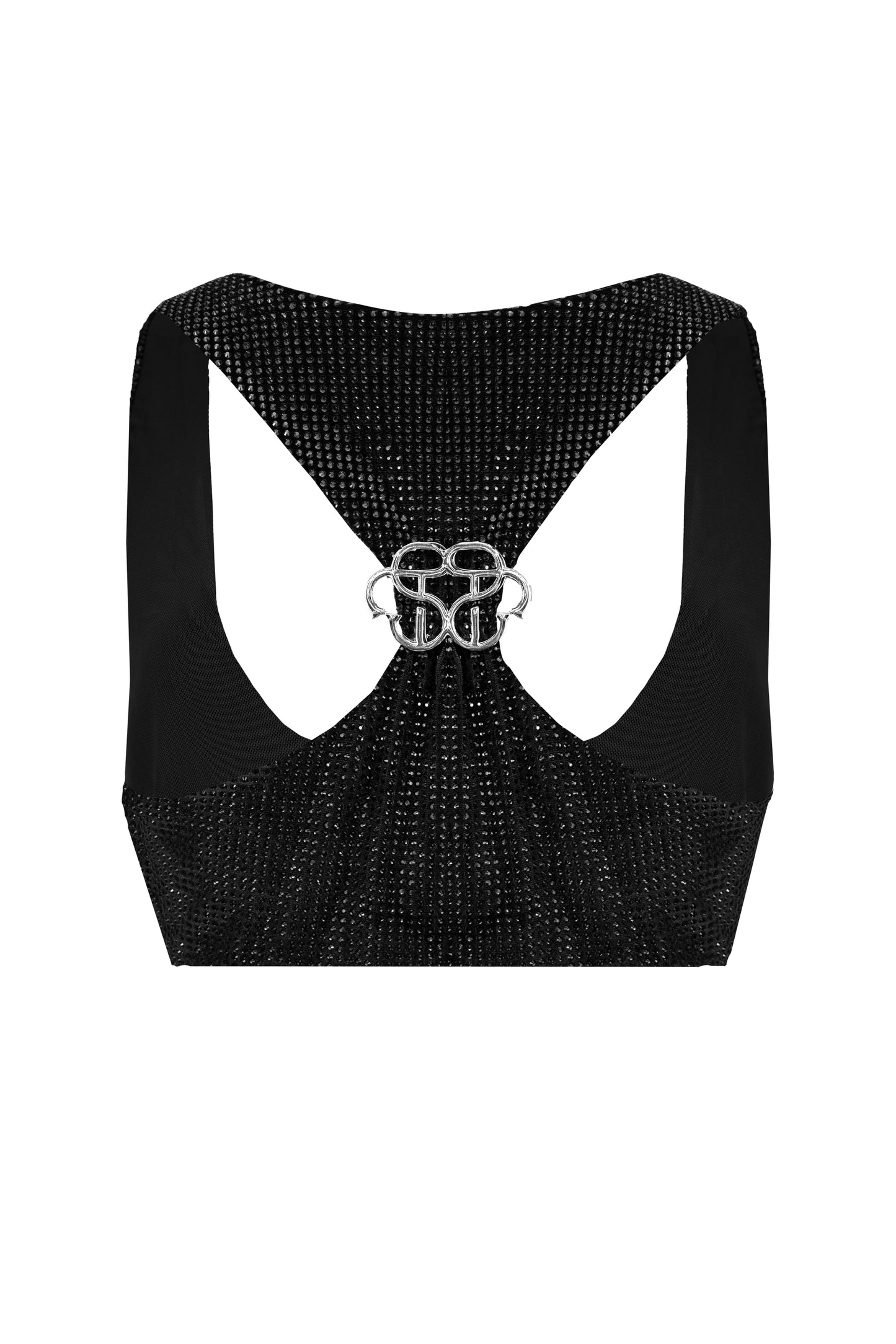 SANTA Crop Top - Black