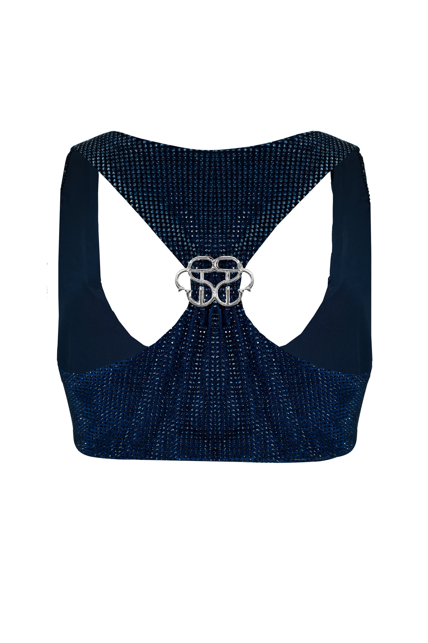 SANTA Crop Top - Navy