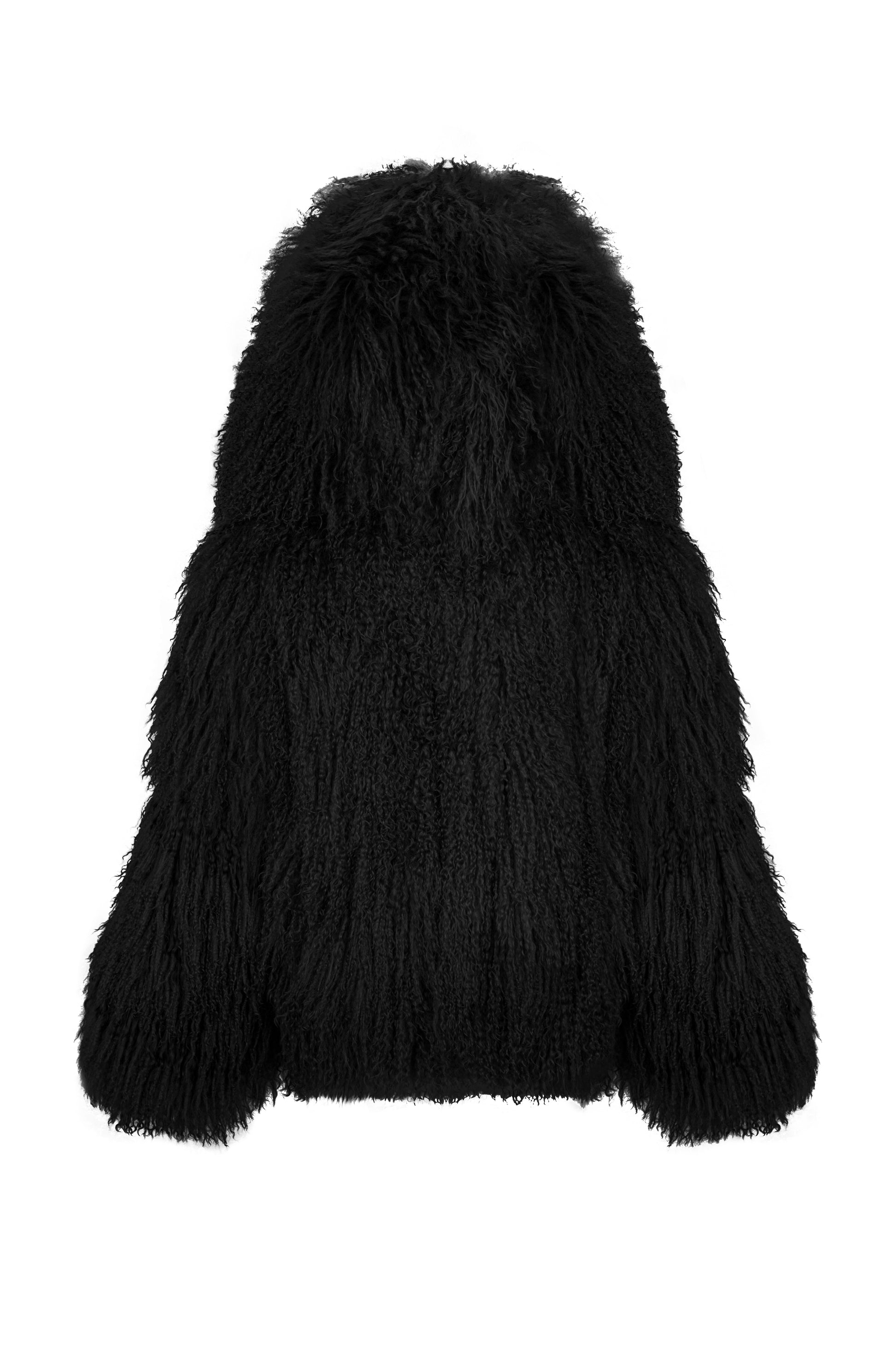 SANTA Feathers Coat - Black