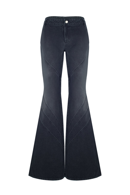 SANTA Flared Vintage Jeans - Black front