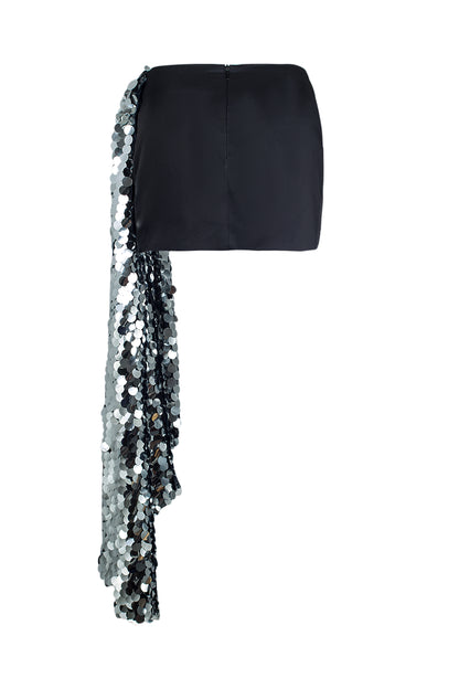 SANTA Mini Skirt with Sequin Tail