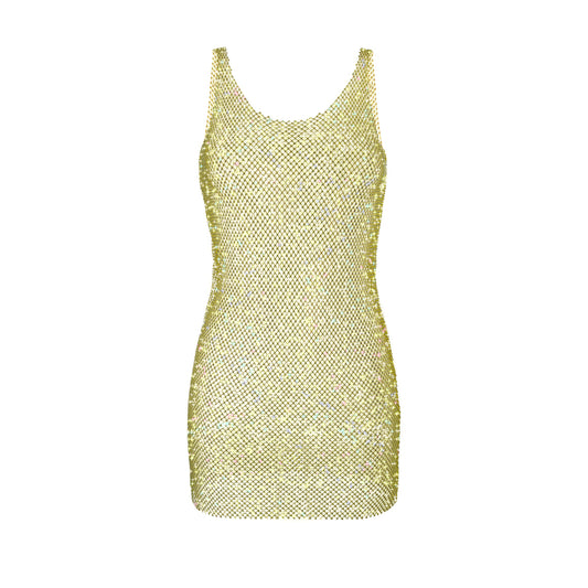 SANTA Sydney Mini Dress - Golden Banana product image