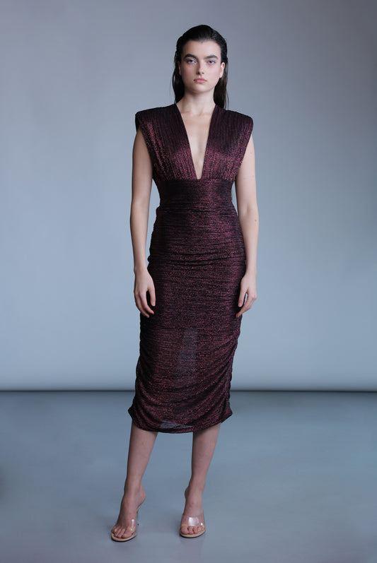 SABINA MUSAYEV Faye Dress - Dark Raisin