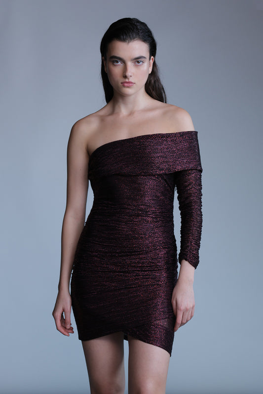 SABINA MUSAYEV Mercury Dress - Dark Raisin