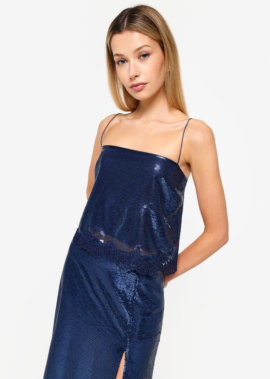 CAMI NYC Marceli Sequin Cami - Dark Mirage