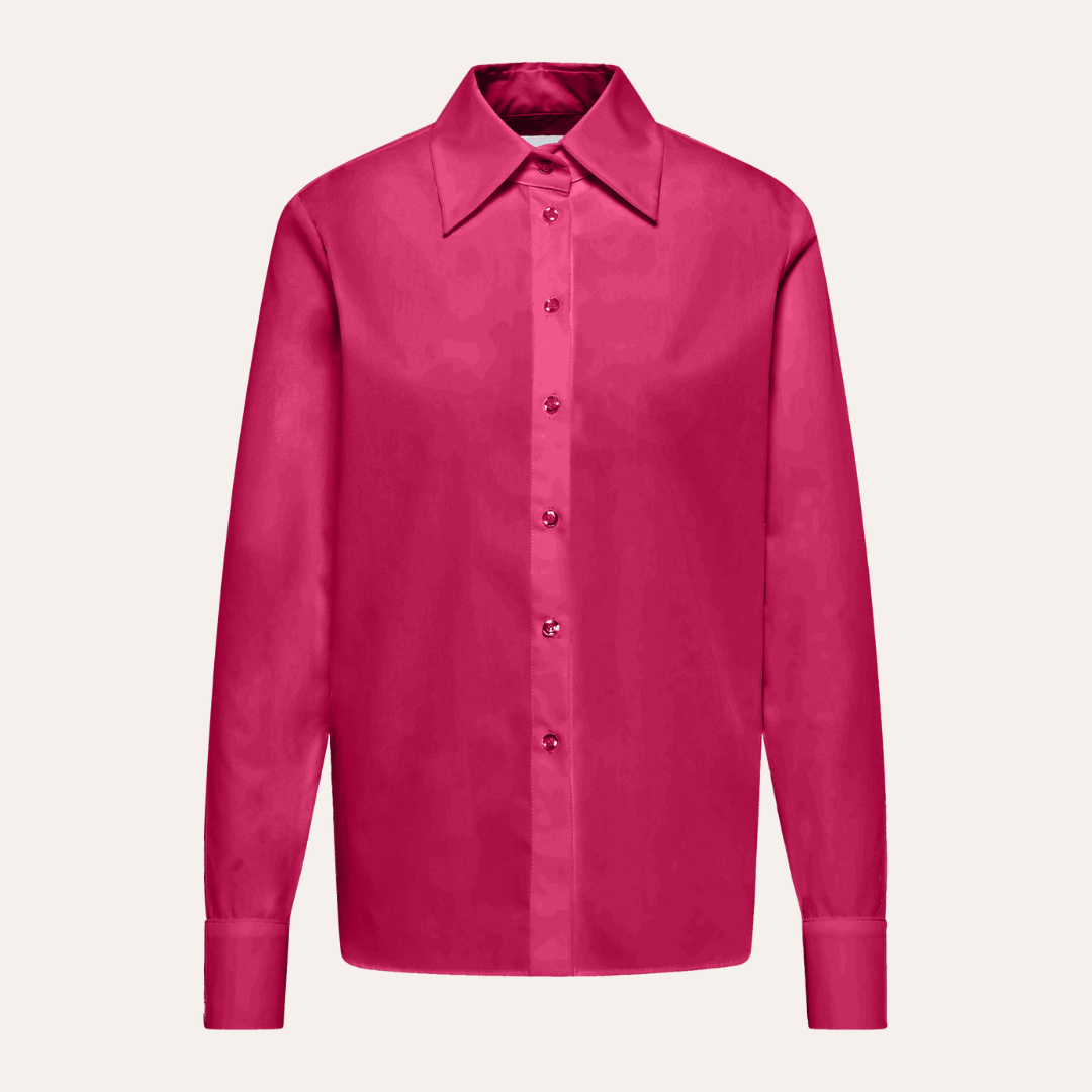 EHE Apparel Elena Oxford Shirt - Fuchsia