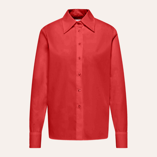 EHE Apparel Elena Oxford Shirt - Red