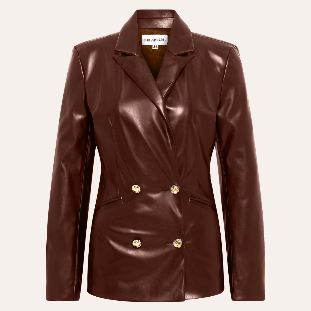 EHE Apparel Willow Blazer - Brown